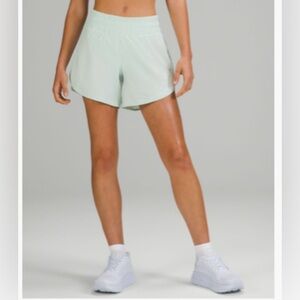 Lululemon Track That Mid-Rise Lined Short 5" delicate mint sz 10